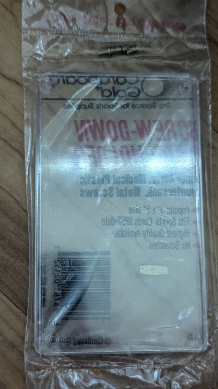 Lot of 5 Cardboard Gold 4 Screw-Down Baseball/Pokemon Card Hard Case Protectors