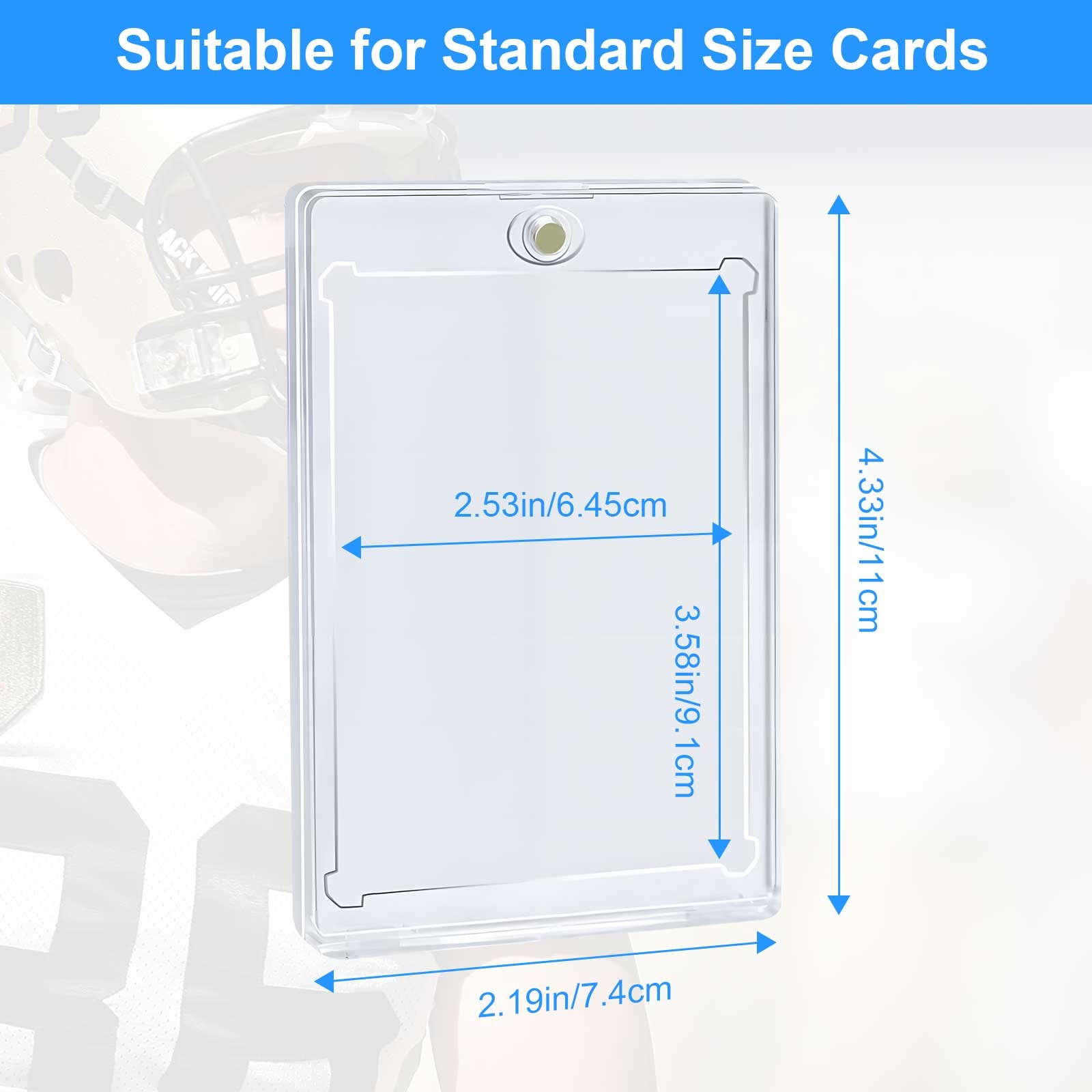 5/10/30 pcs Magnetic Card Holder for Trading Cards Protector Case Hard Baseball