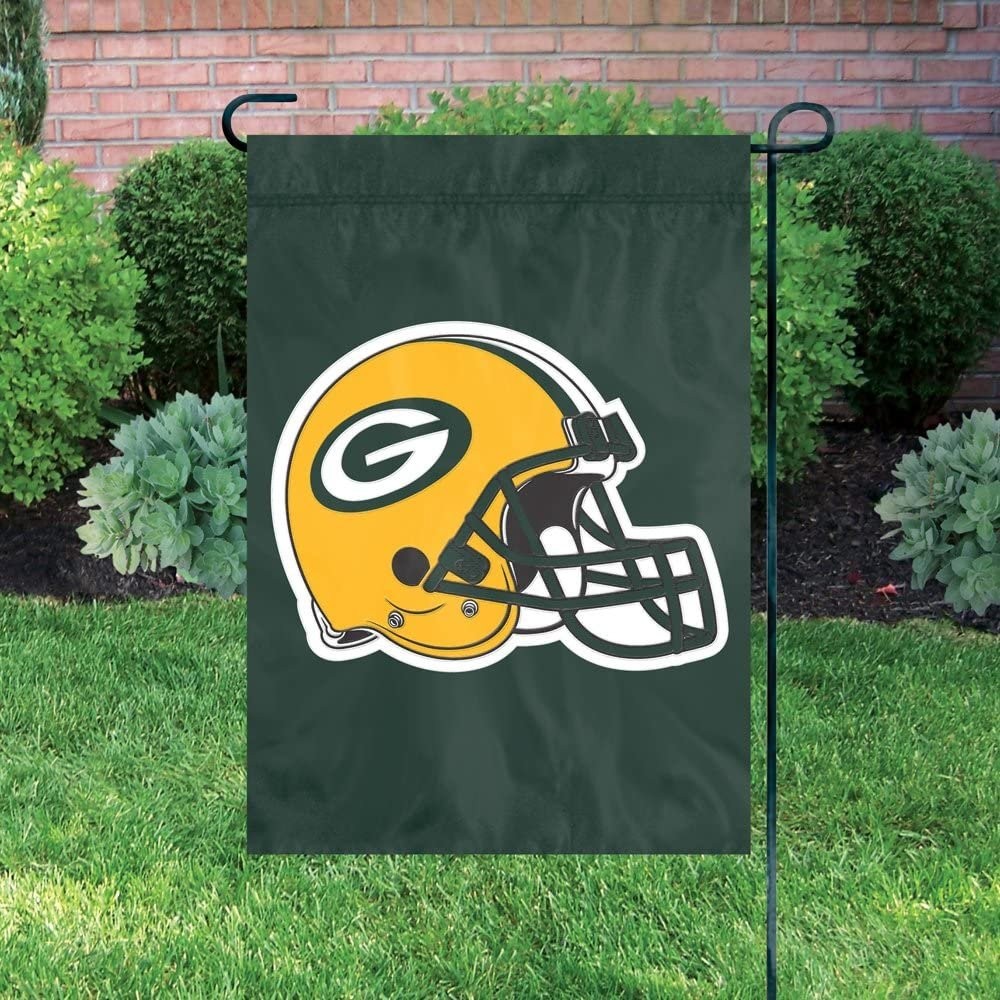 Green Bay Packers Premium Garden Flag Banner Applique Embroidered Helmet…