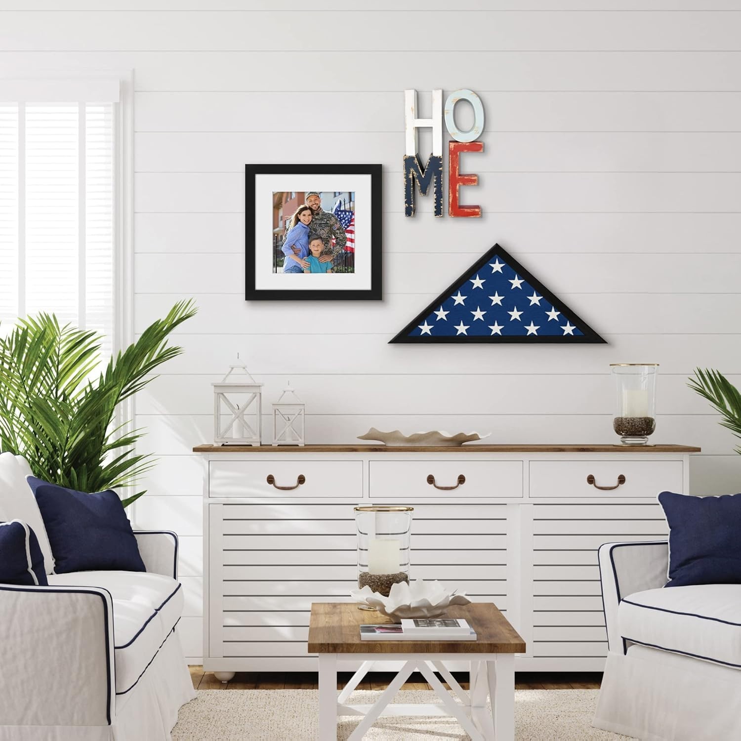 Small Triangular Flag Case – Fits 3×5′ Ceremonial Flags, Wall or Tabletop Mount