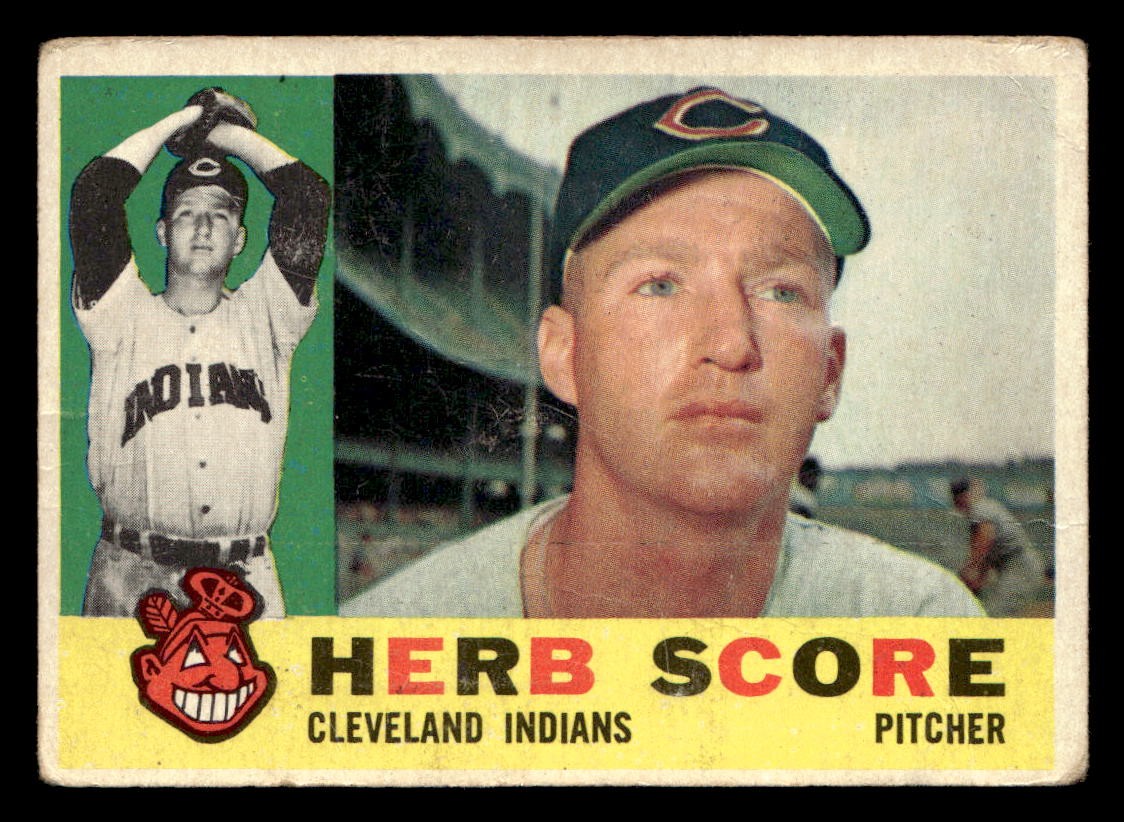 Herb Score 1960 Topps Card #360 Cleveland Indians (Creases)
