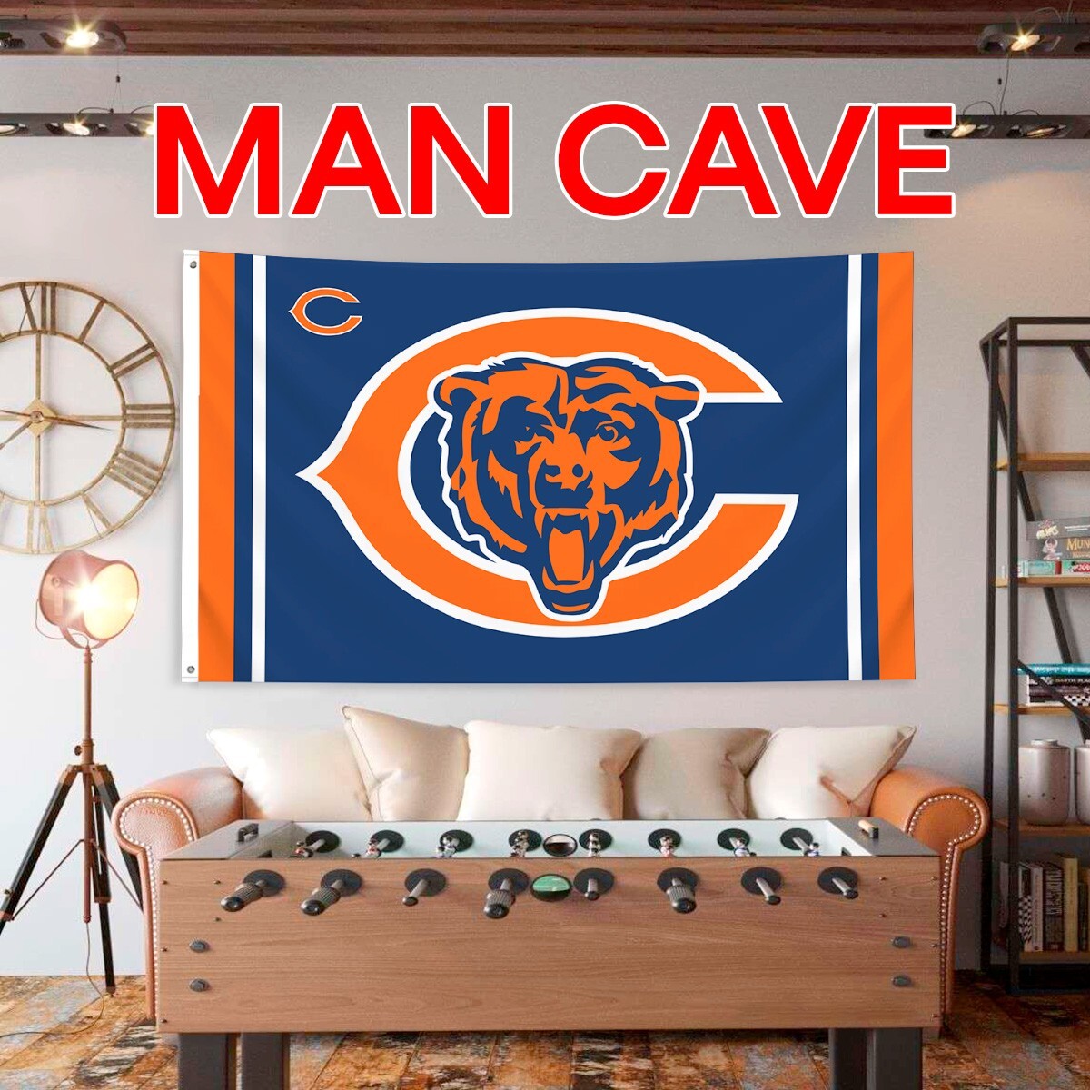 Chicago Bears Flag 3X5 Banner NFL Da Bears C FAST FREE Shipping US SELLER