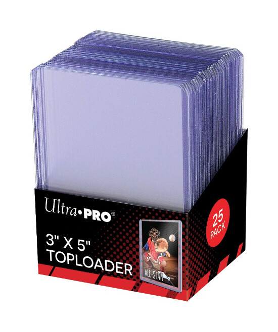 Lot of 50 Ultra PRO 3 X 5 Toploaders~Topload Holders 2 Packs of 25=50