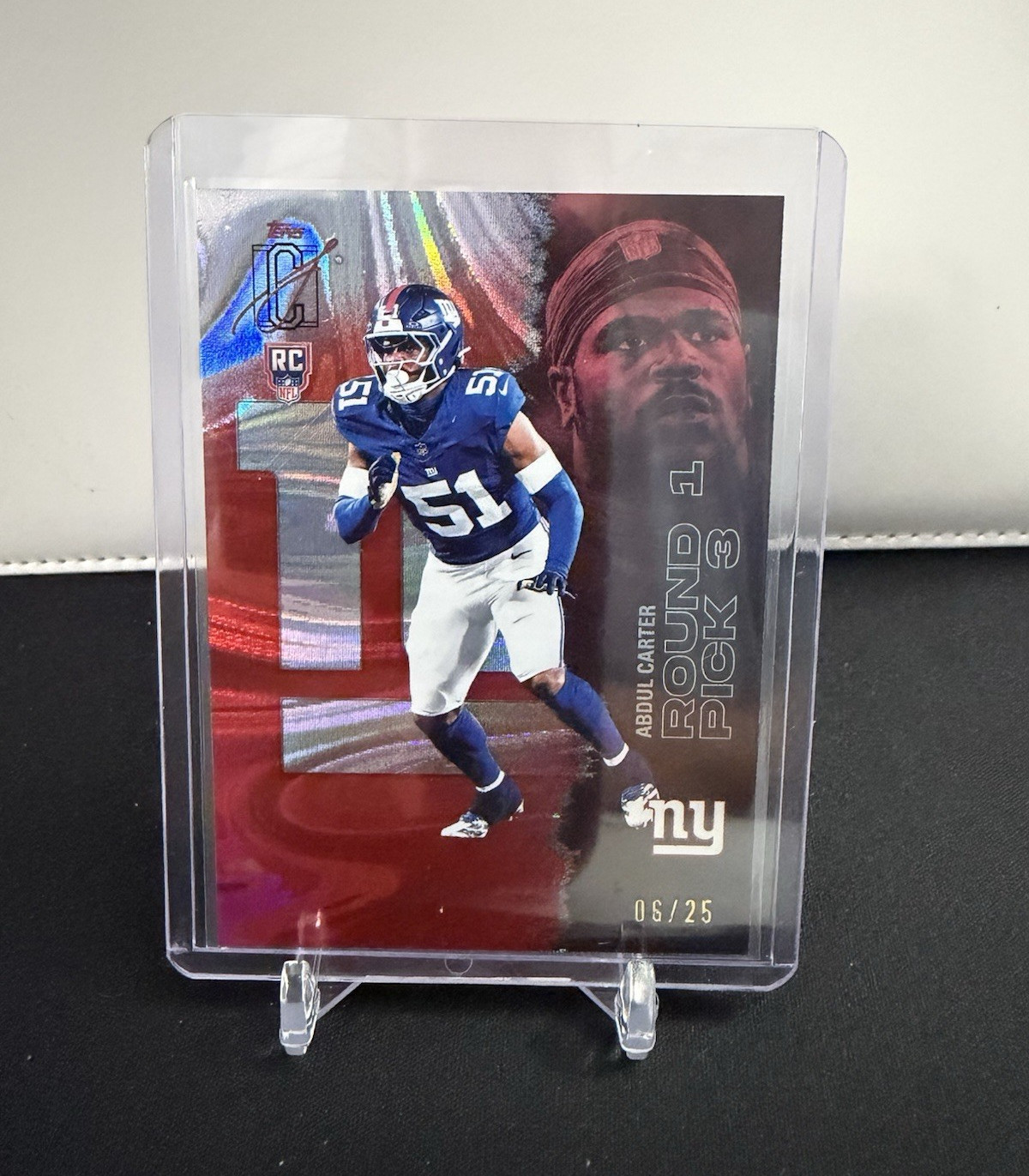 Topps Signature Round 1 Pick 3 Abdul Carter Rookie RC 06/25 New York Giants