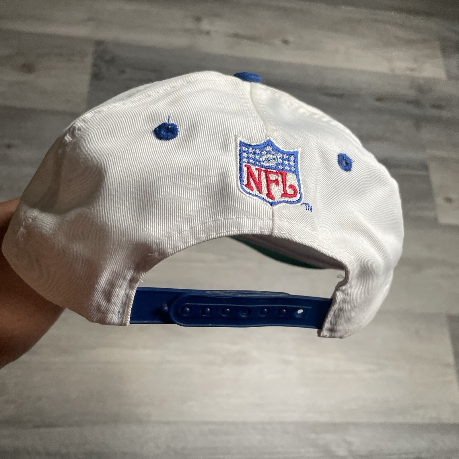 Vintage 90s Dallas Cowboys Logo 7 Athletic Sharktooth NFL Snapback Hat NWT