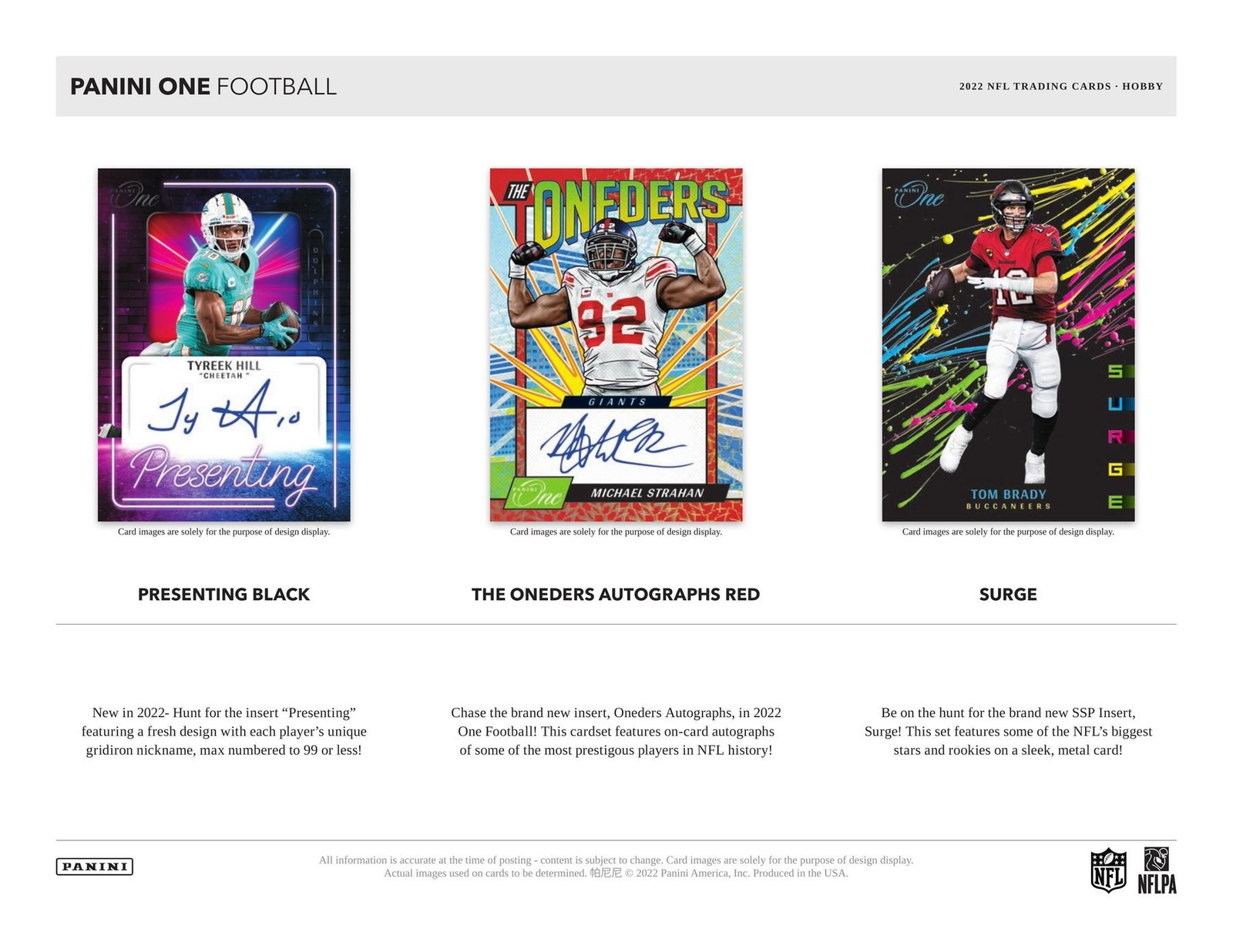 2022 Panini One Football Hobby Box