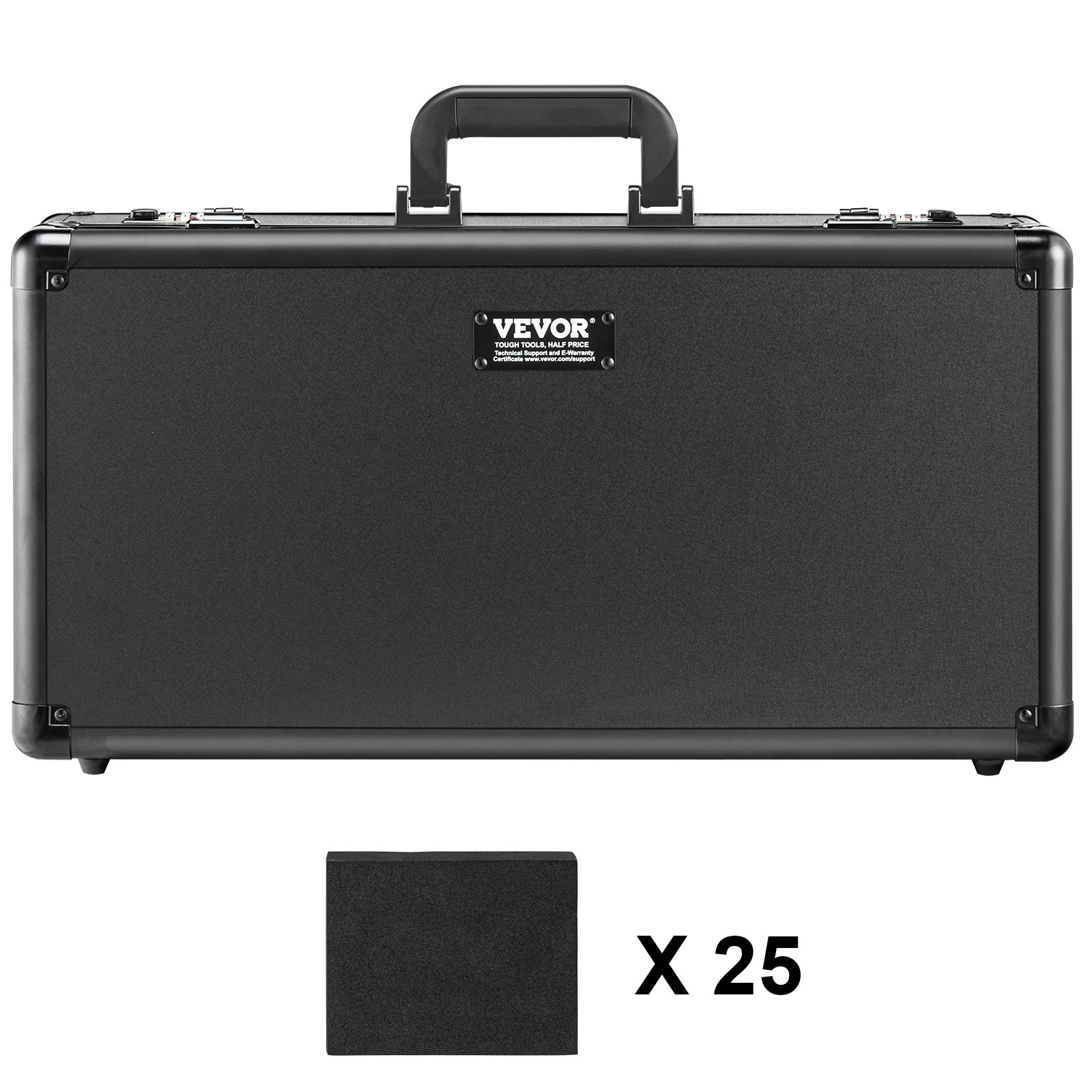 VEVOR 162 PSA Graded Card Storage Box 5 Slots Sports Card Holder Case Coded Lock