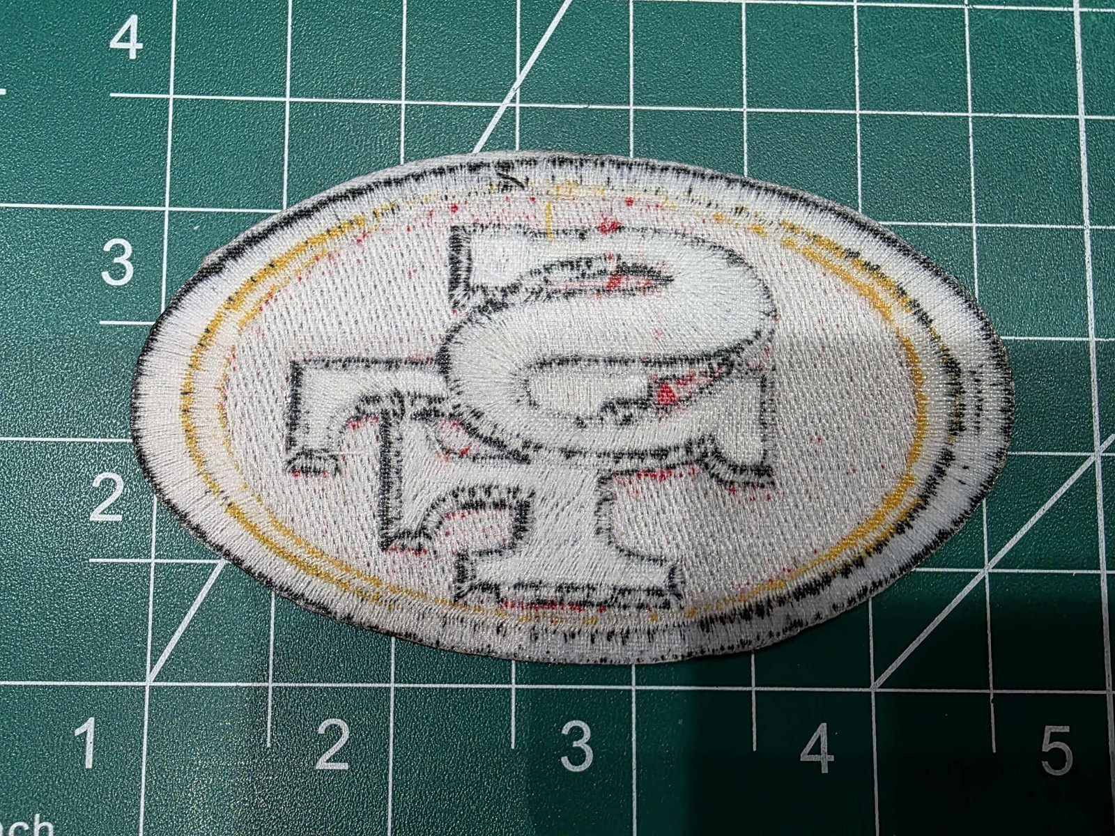 San Francisco 49ers Large 12″ Iron Sew On Embroidered Patch Logo NFL Jacket