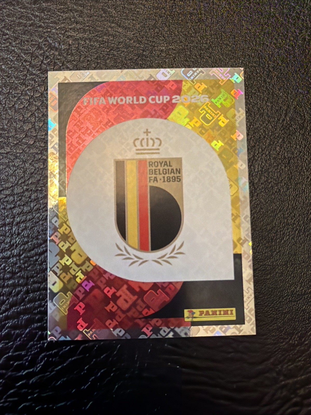 2026 Panini FIFA World Cup Sticker Belgium #BEL1 Emblem Logo Badge Foil