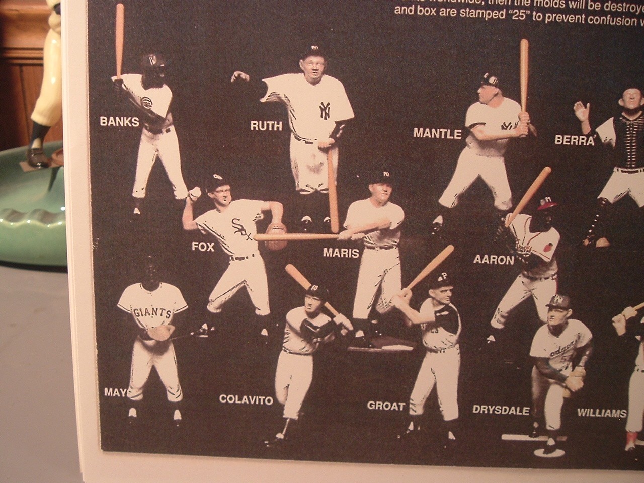 1988 Hartland Baseball Statue 25th Anniversary 13.5″ x 11″ Poster Print