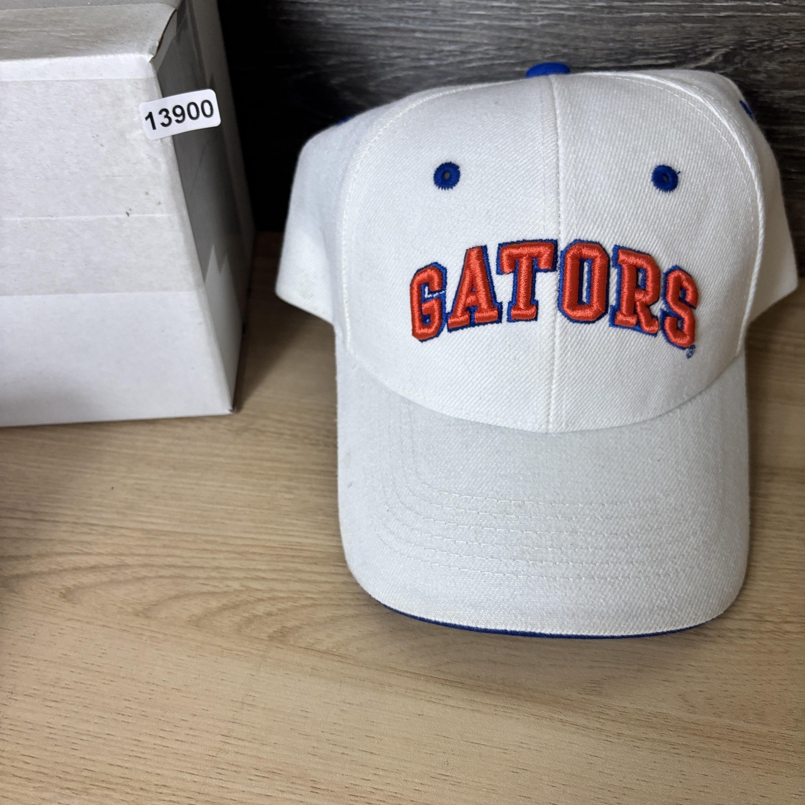 Florida Gators Hat Cap Strap Back White Blue NCAA College Football Mens