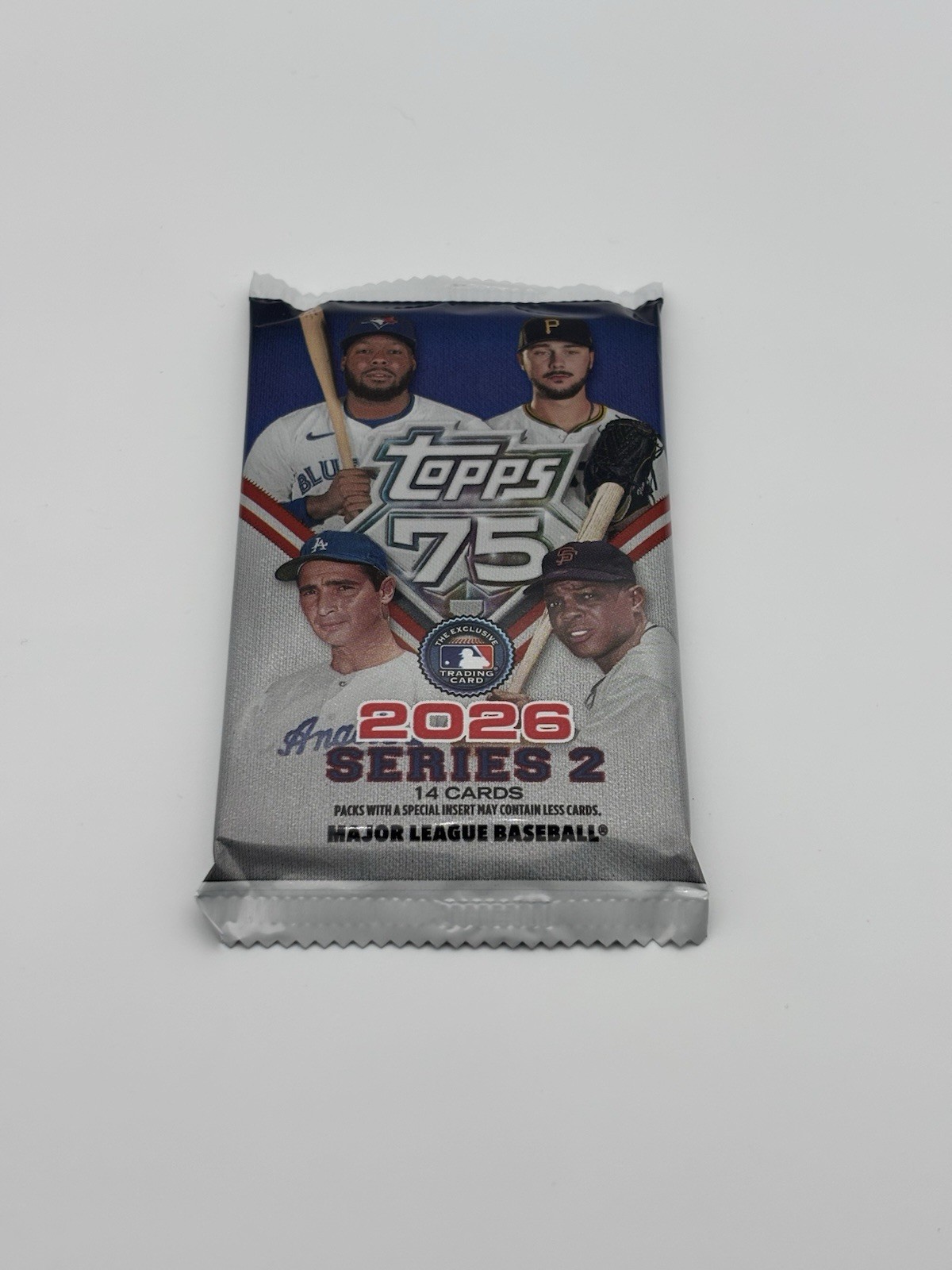 2026 Topps Series 2 Baseball Pack Topps 75th Anniversary SEALED 14 Cards🔥