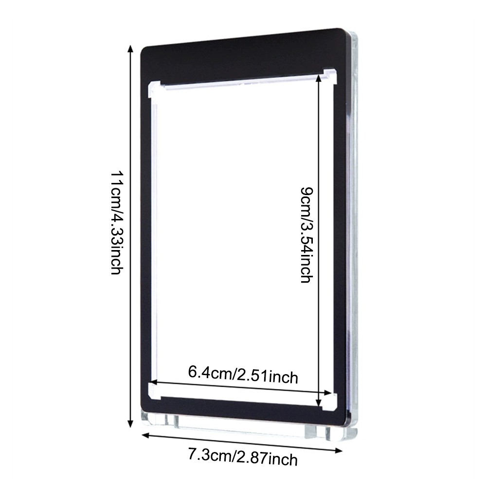 35PT Colorful Magnetic Sports Card Holders UV Protection Hard Case 5/10 Pack