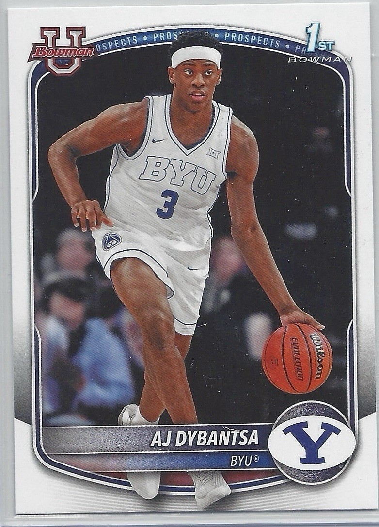 2025 Bowman AJ Dybantsa 1st Bowman #BPP-1 BYU Cougars Basketball