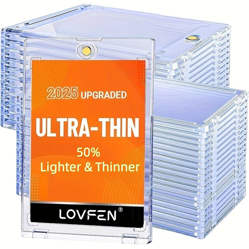 Ultra-Thin Magnetic One Touch Card Holder 25/50/100/200/400 Pack For 35PT Cards
