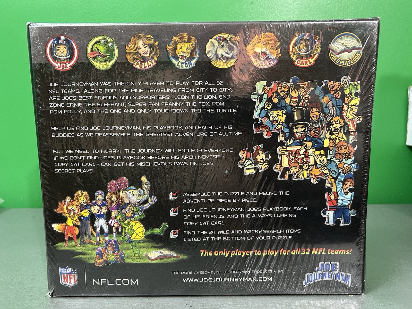 CINCINNATI BENGALS Joe Journeyman Puzzle New/Sealed 2015 (500 pcs) NFL Football