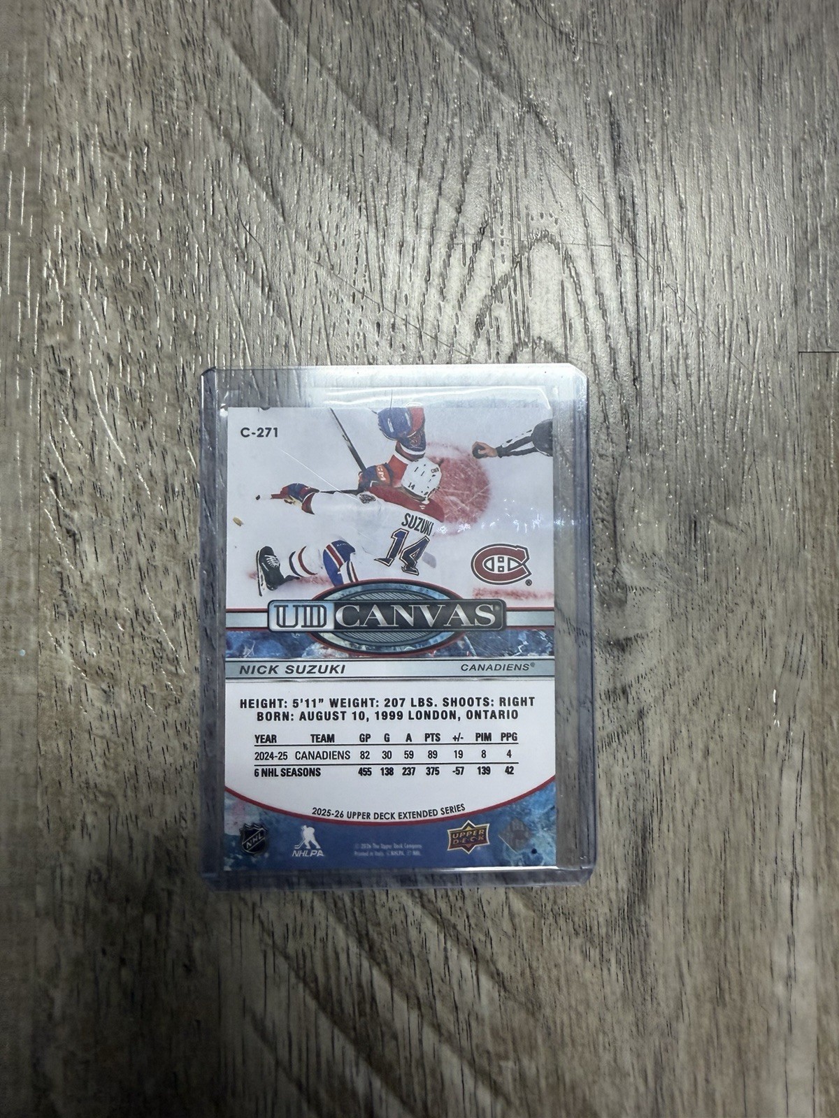 Upper Deck UD Canvas Nick Suzuki Canadiens 2025-26 Extended Series #C-271