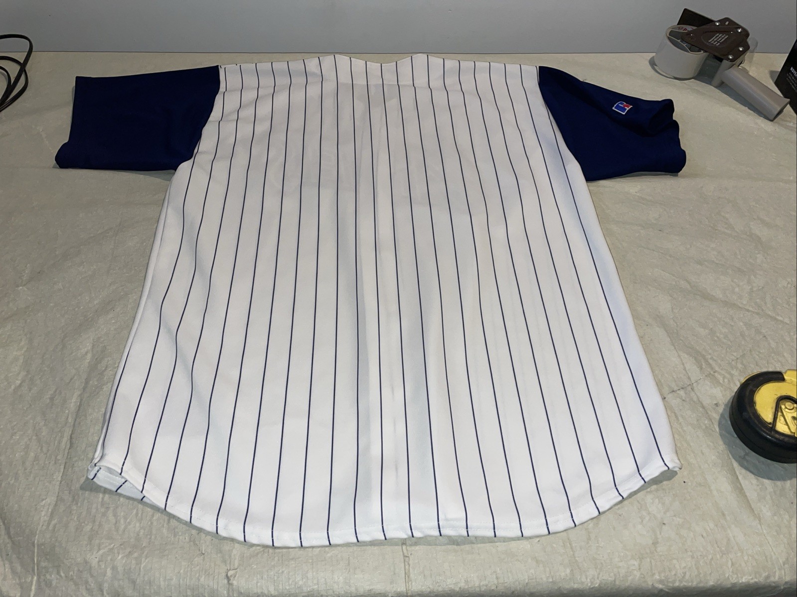 Anaheim Angels Russell Athletic Jersey White Men Xxl Pinstripe Clean Vintage 90s