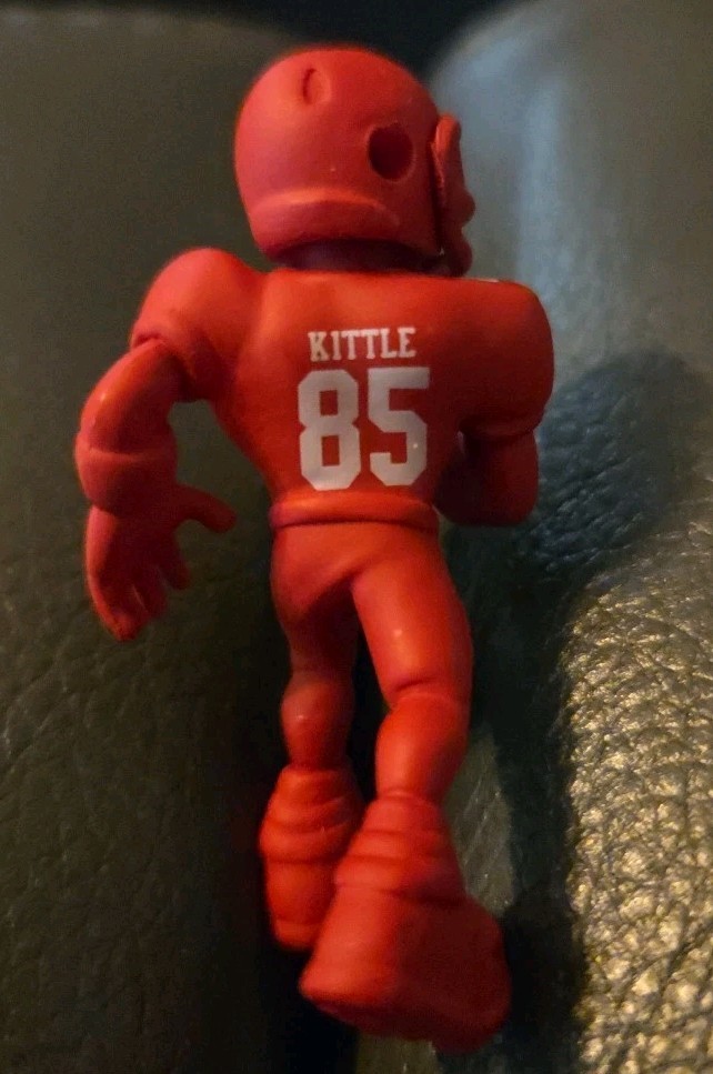 NFL Gamechangers 2” Collectible Figure George Kittle Red Variant LE, NEW-OPEN