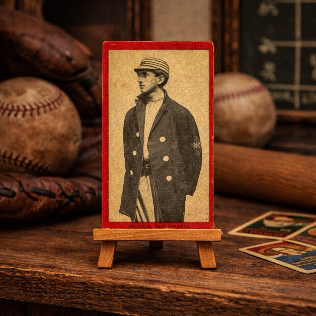 Vintage-Style Souvenir • Shoeless Joe Jackson 1910 T205 Old Mill Novelty Card