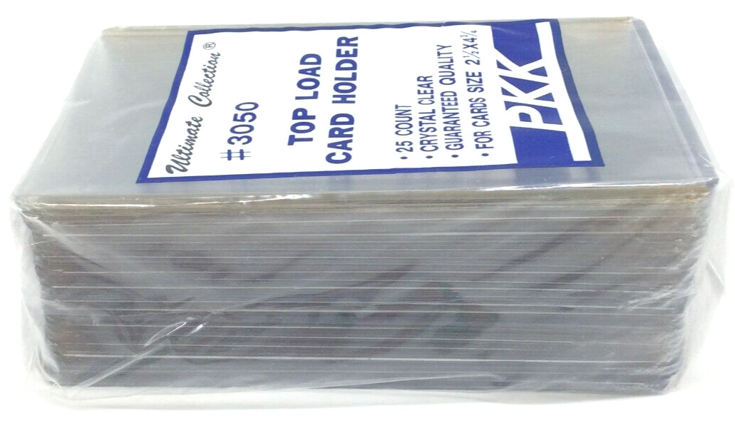 PKK Ultimate Collection Top Load Card Holder #3050 2 1/2 x 4 3/4 (25 pk) – NEW