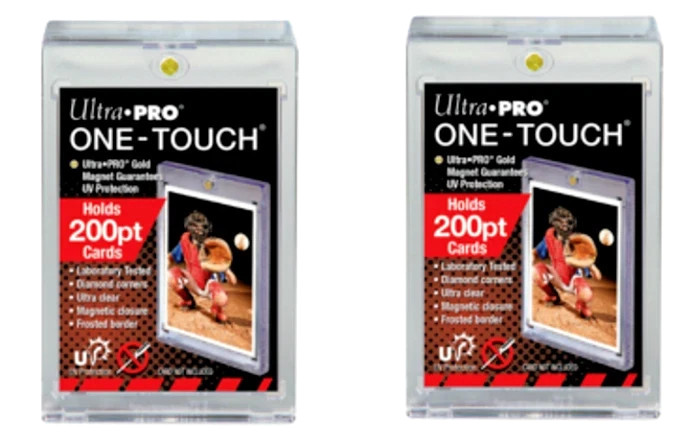 Ultra Pro One-Touch Thick Card 200pt Point Magnetic Card Holder – Lot of 2