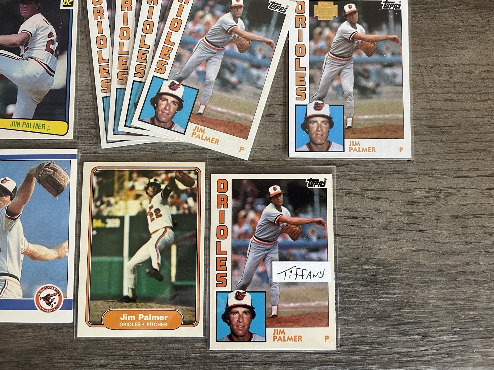 Jim Palmer Lot with SGC Graded 1966 Rookie RC – Plus 1984 Topps Tiffany & More