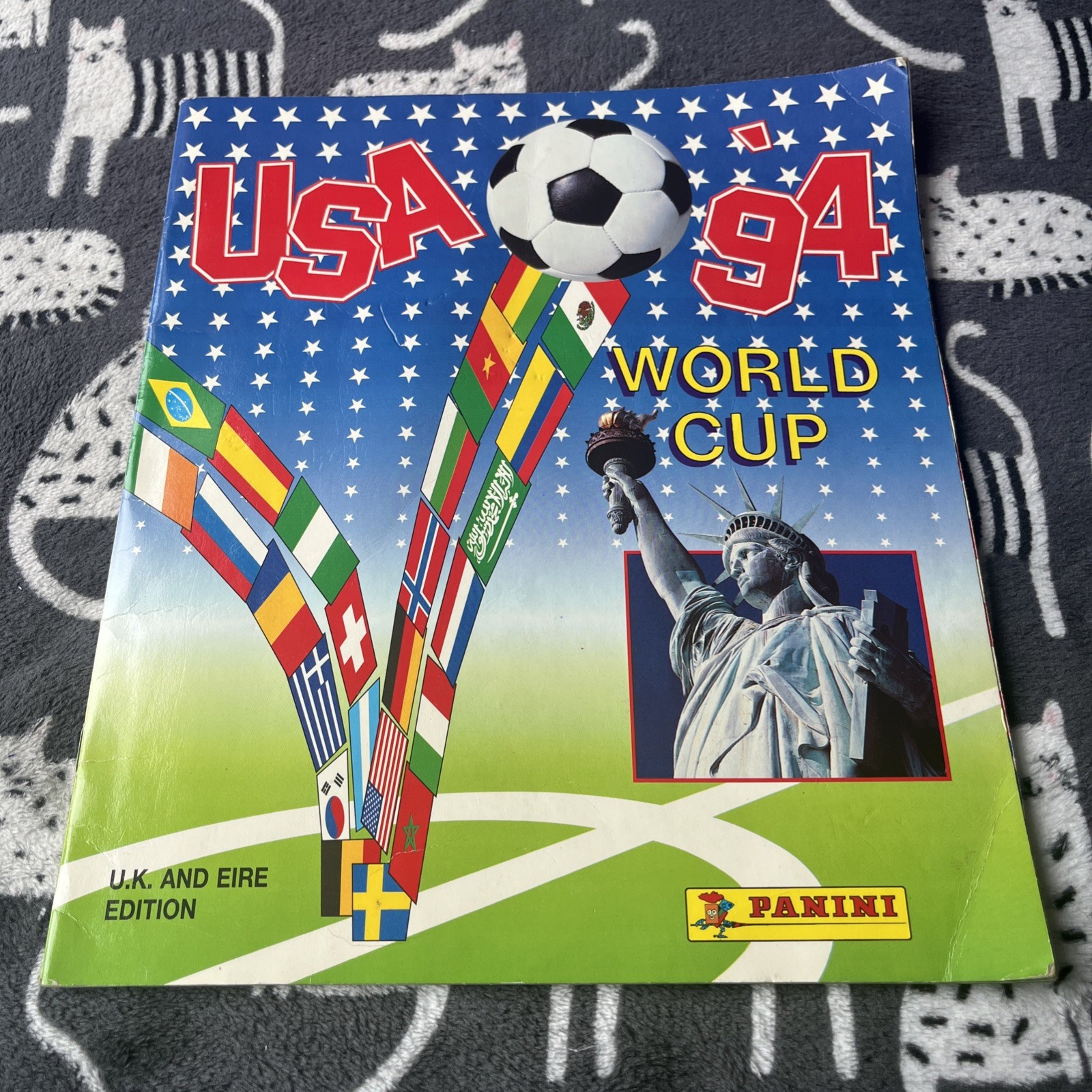 Panini USA World Cup 94 Football Album Incomplete – 275 Stickers – Free UK P&P