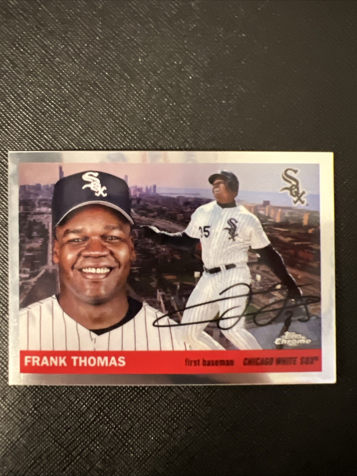 2025 Topps Chrome Platinum FRANK THOMAS 55CV-22 City Variation SP White Sox HOF