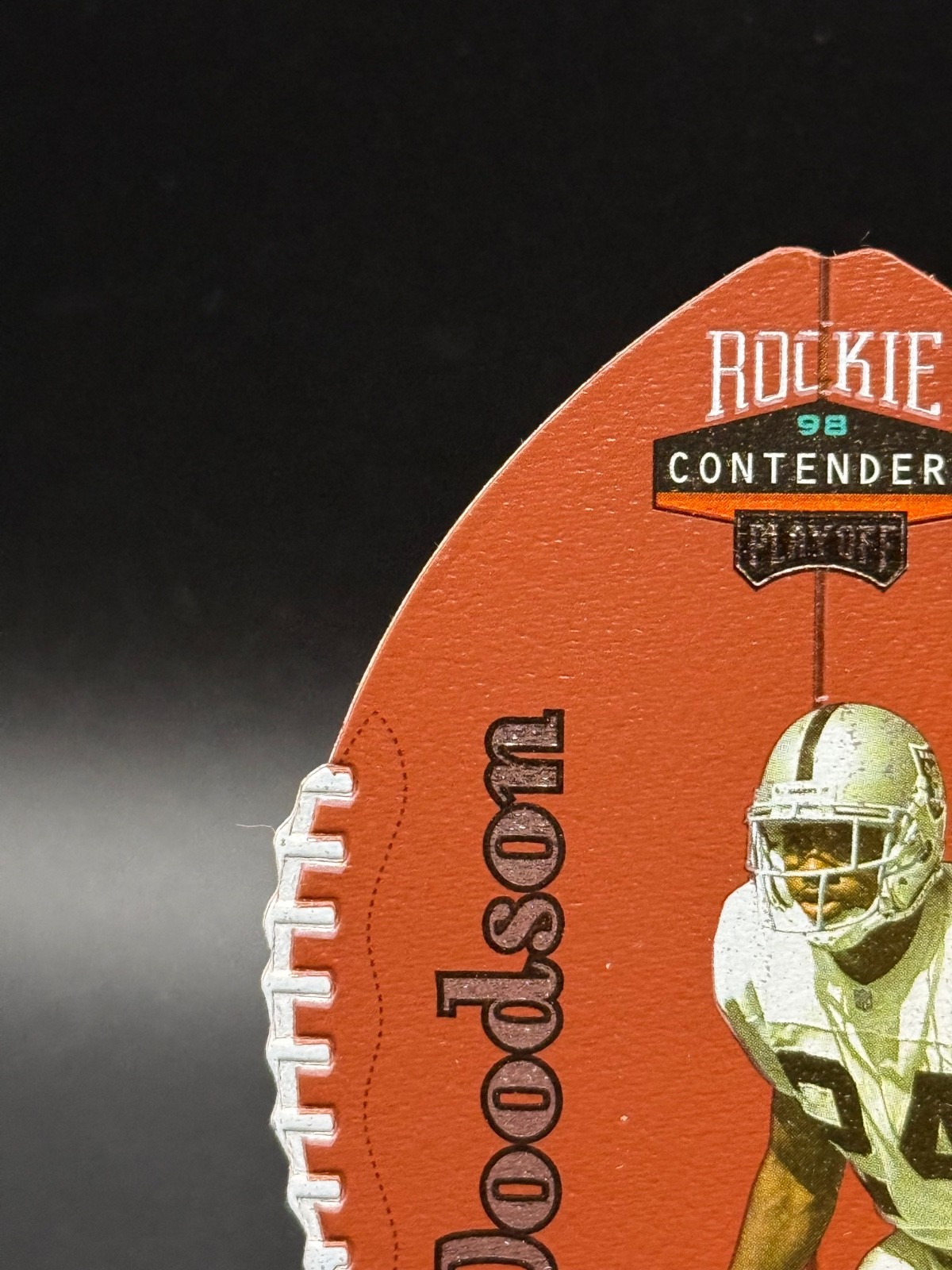 1998 Playoff Contenders – Charles Woodson #69 Leather Football (RC) Rookie- NG1