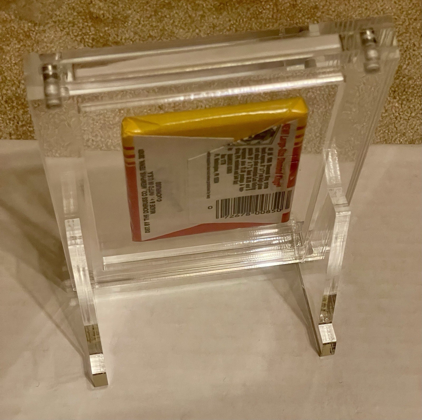(5) Clear Acrylic Holder Display Tall Boy Pack, Wax Pack, 35pt Holder, PSA slab