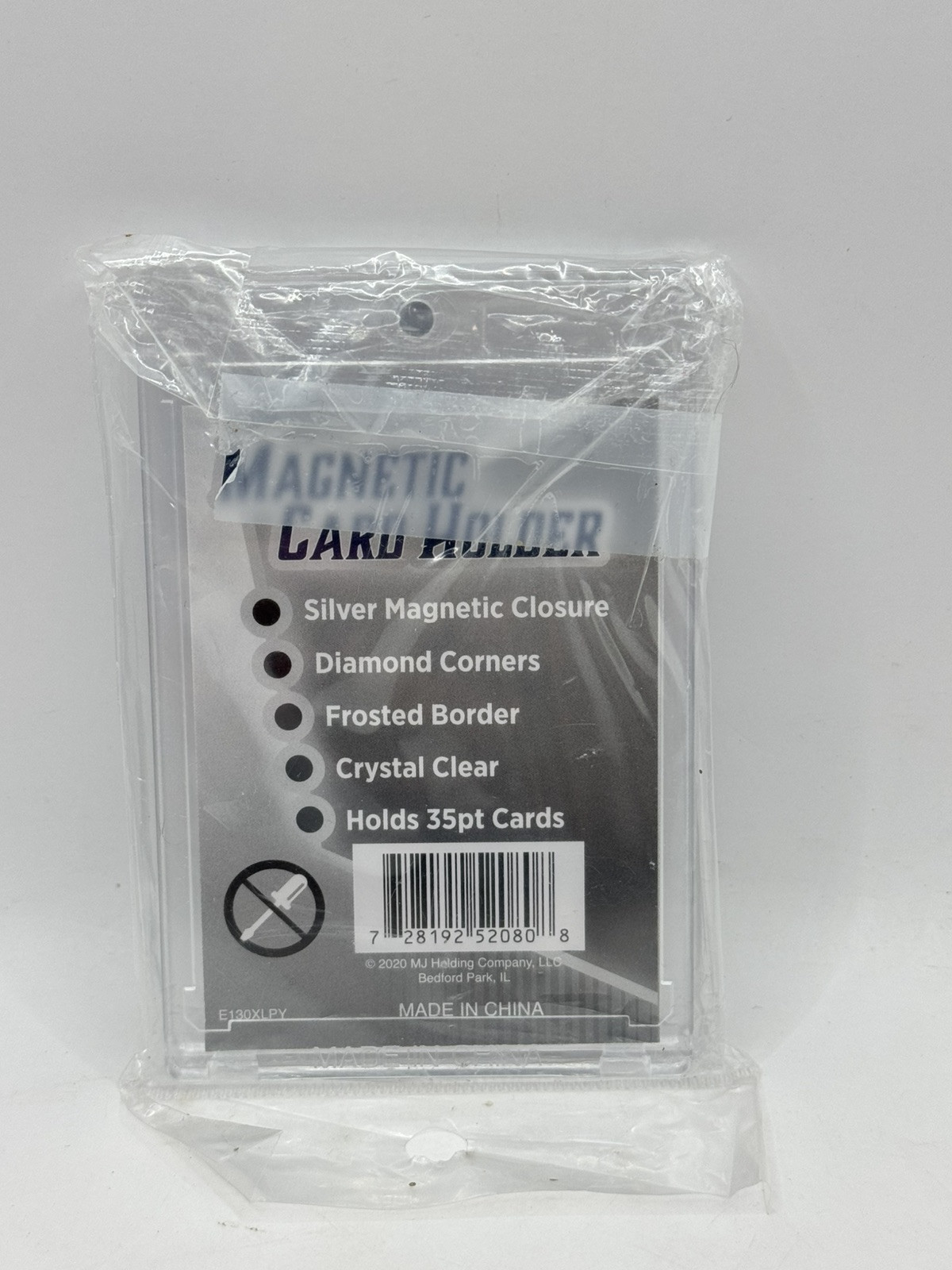 Magnetic Card Holder – Fits up to 35 pt Cards – Premium Crystal Clear Case