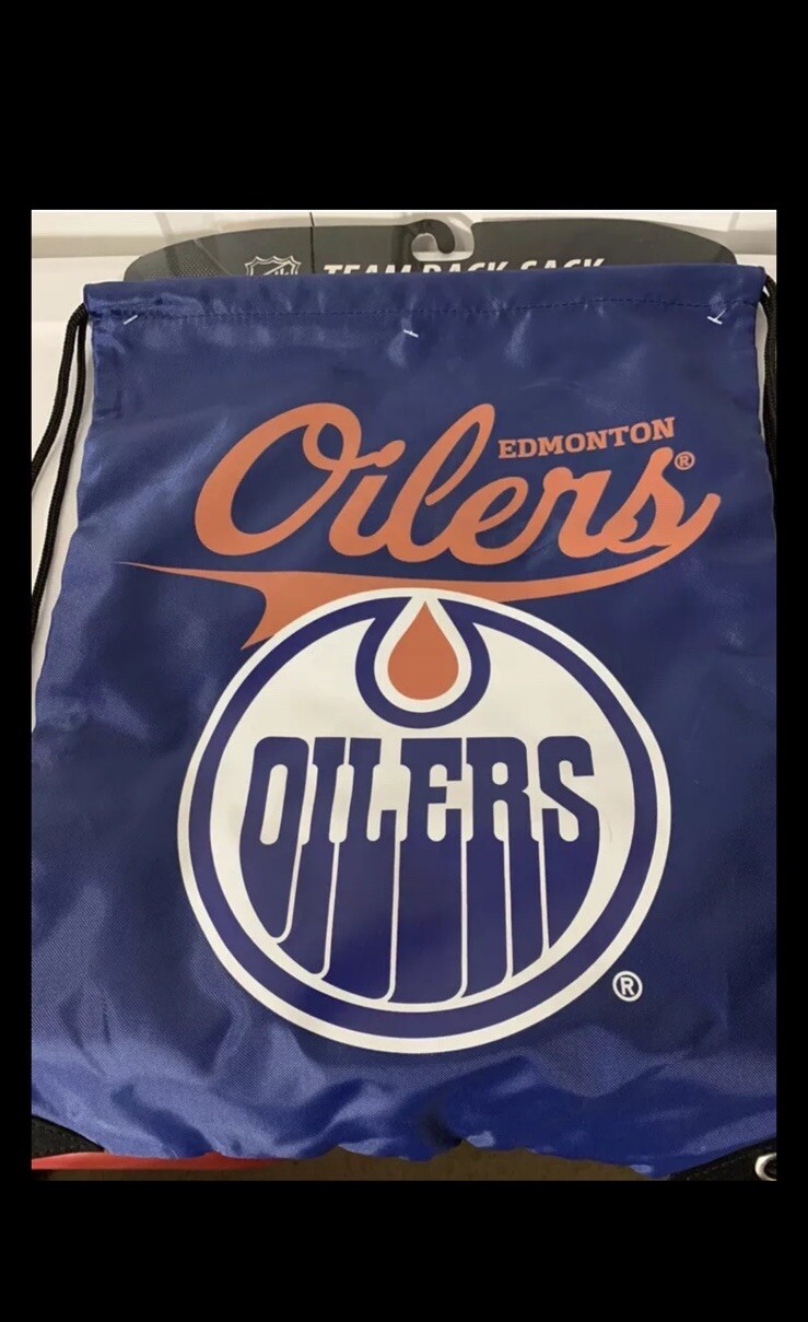 New Edmonton Oilers Officially Licensed NHL TEAM Back Sack Tote – Northwest NWT