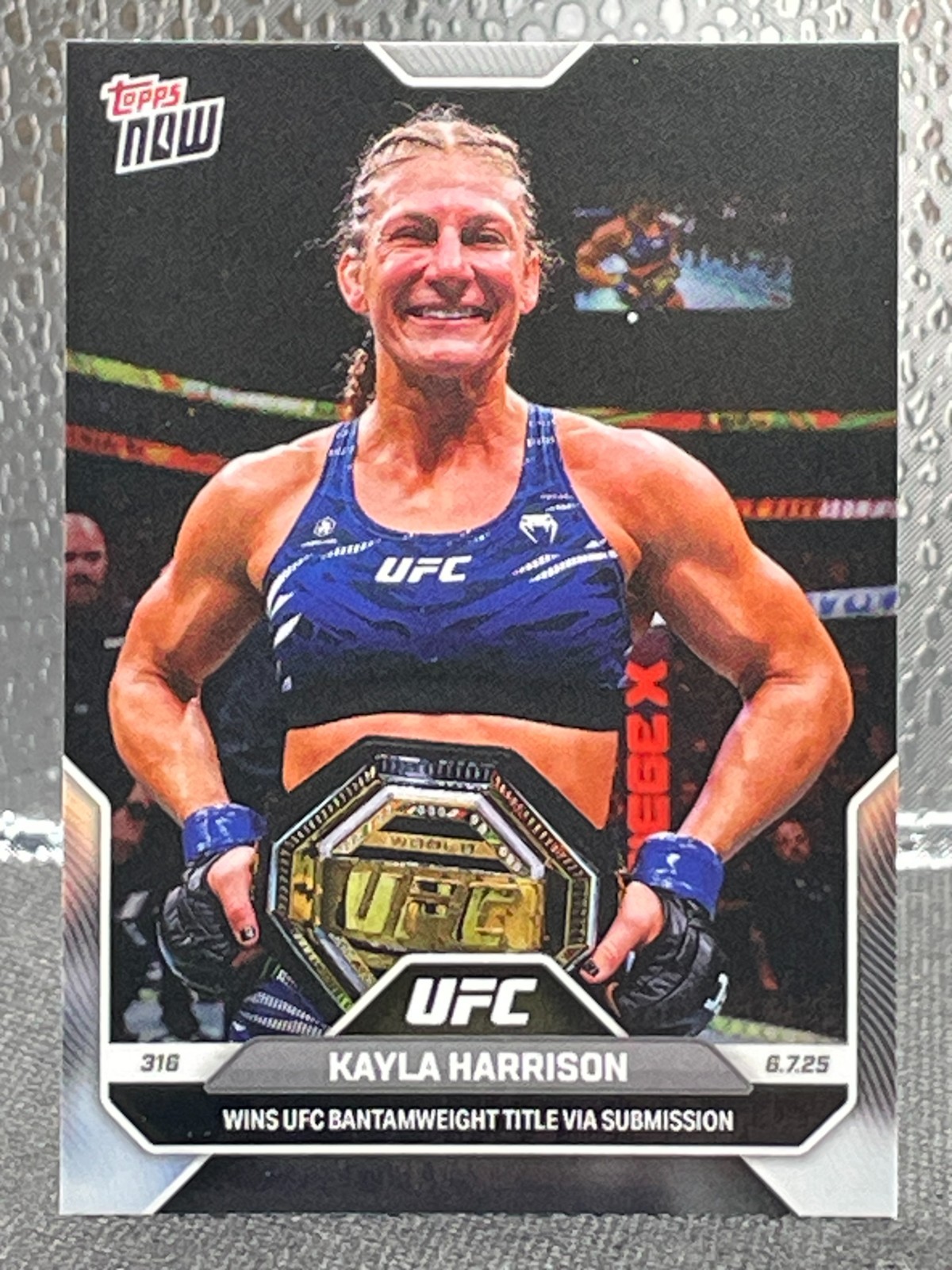 Kayla Harrison 2025 Topps Now UFC #16 UFC 316 Wins Bantamweight Title