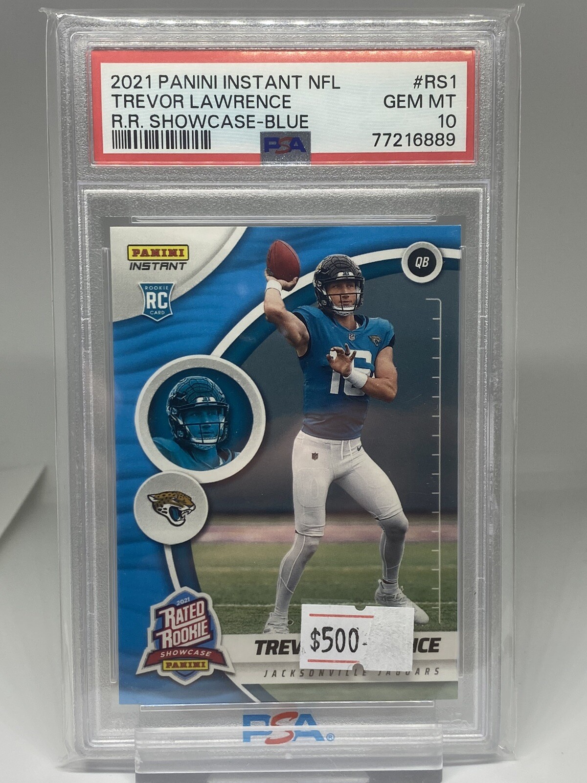 2021 Panini Instant Rated Rookie Showcase Trevor Lawrence RC /25 PSA 10 POP 1!