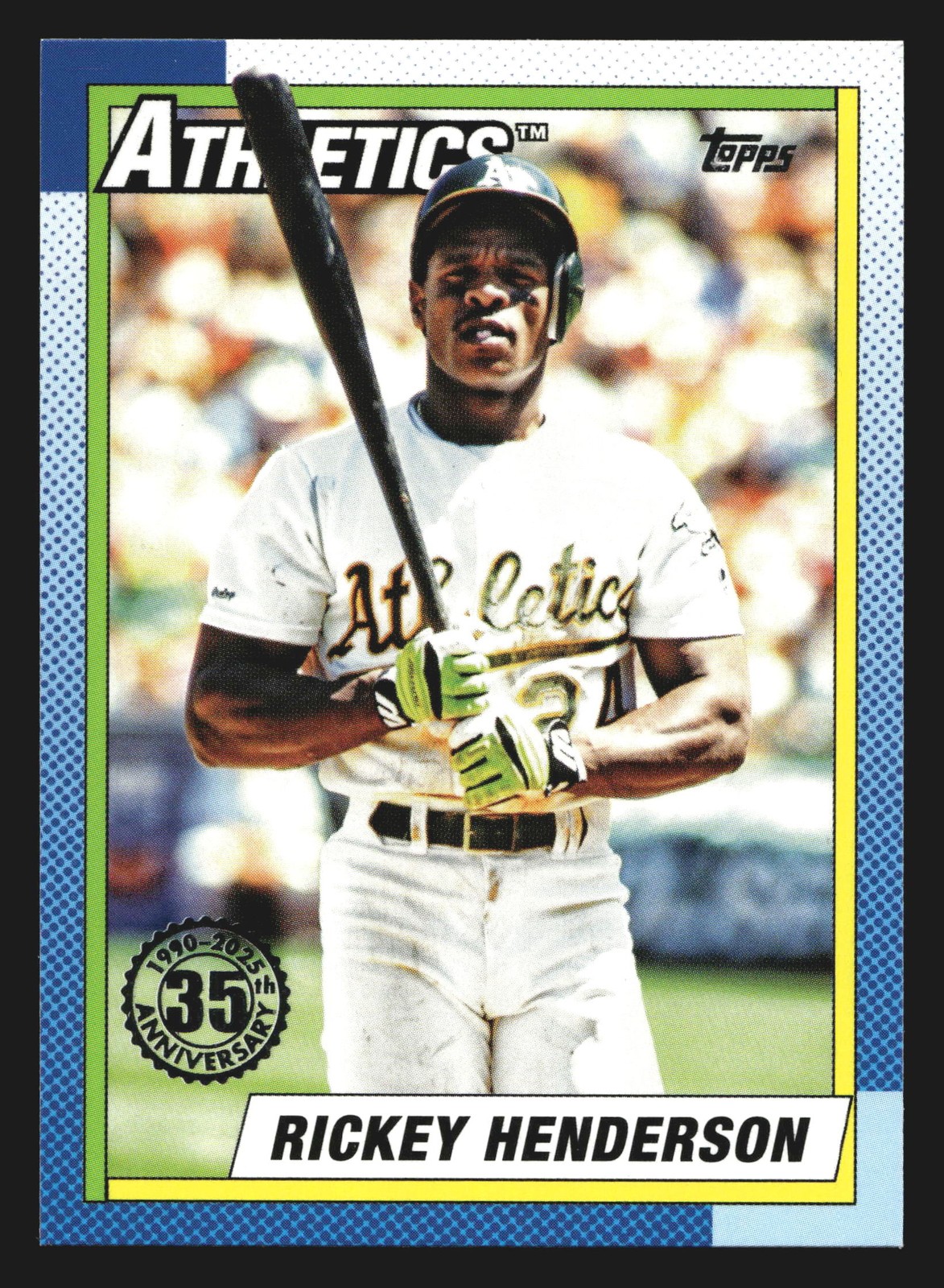 2025 Topps 1990 35th #T90-46 Rickey Henderson Athletics HOF