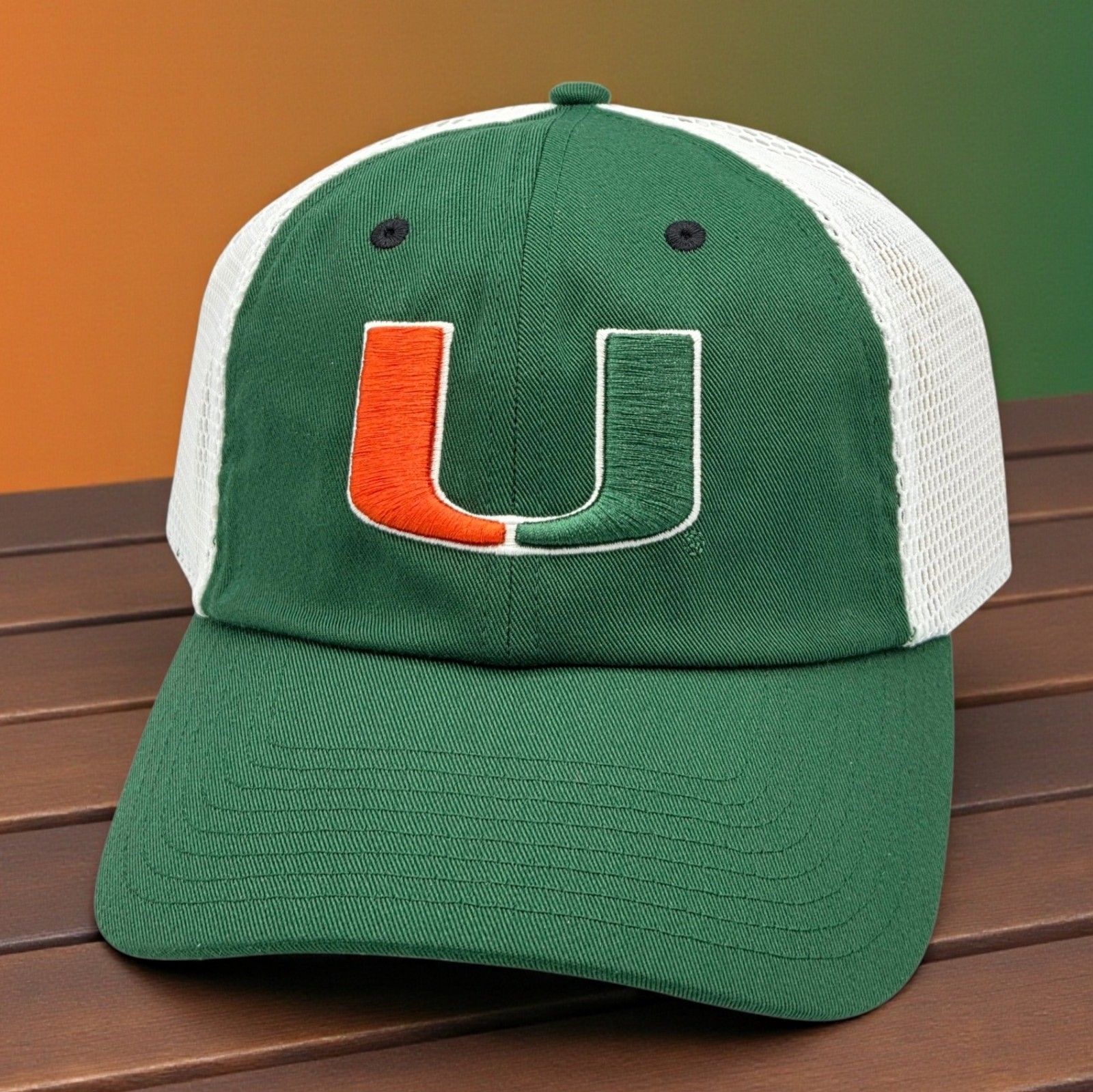 Miami Hurricanes Adidas Sideline Slouch Mesh Trucker Relaxed-Fit Hat Cap NEW