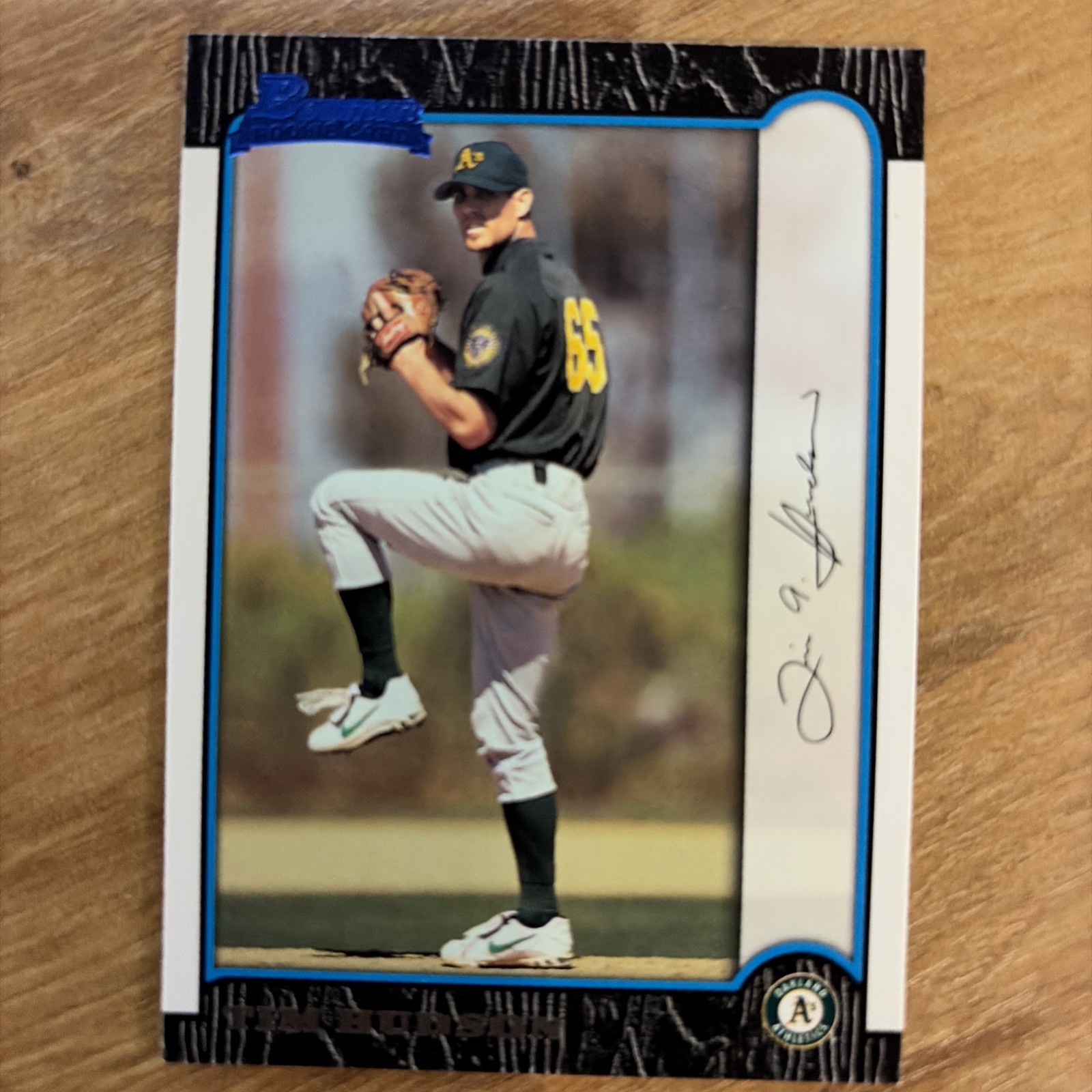 1999 Bowman – Tim Hudson #375 (RC) – Athletics