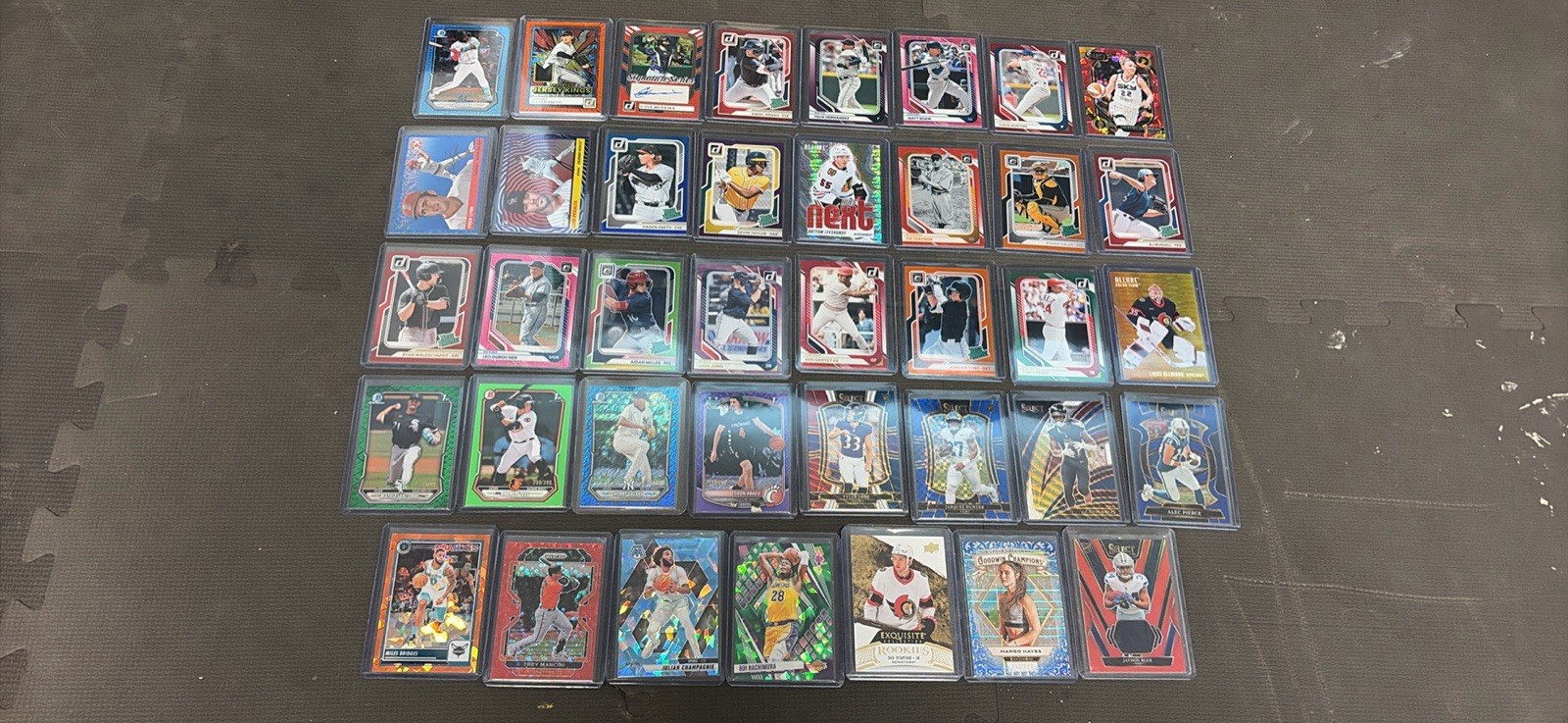 Small Low End Multi Sports Card Lot Rookies Parallels Numbered Etc