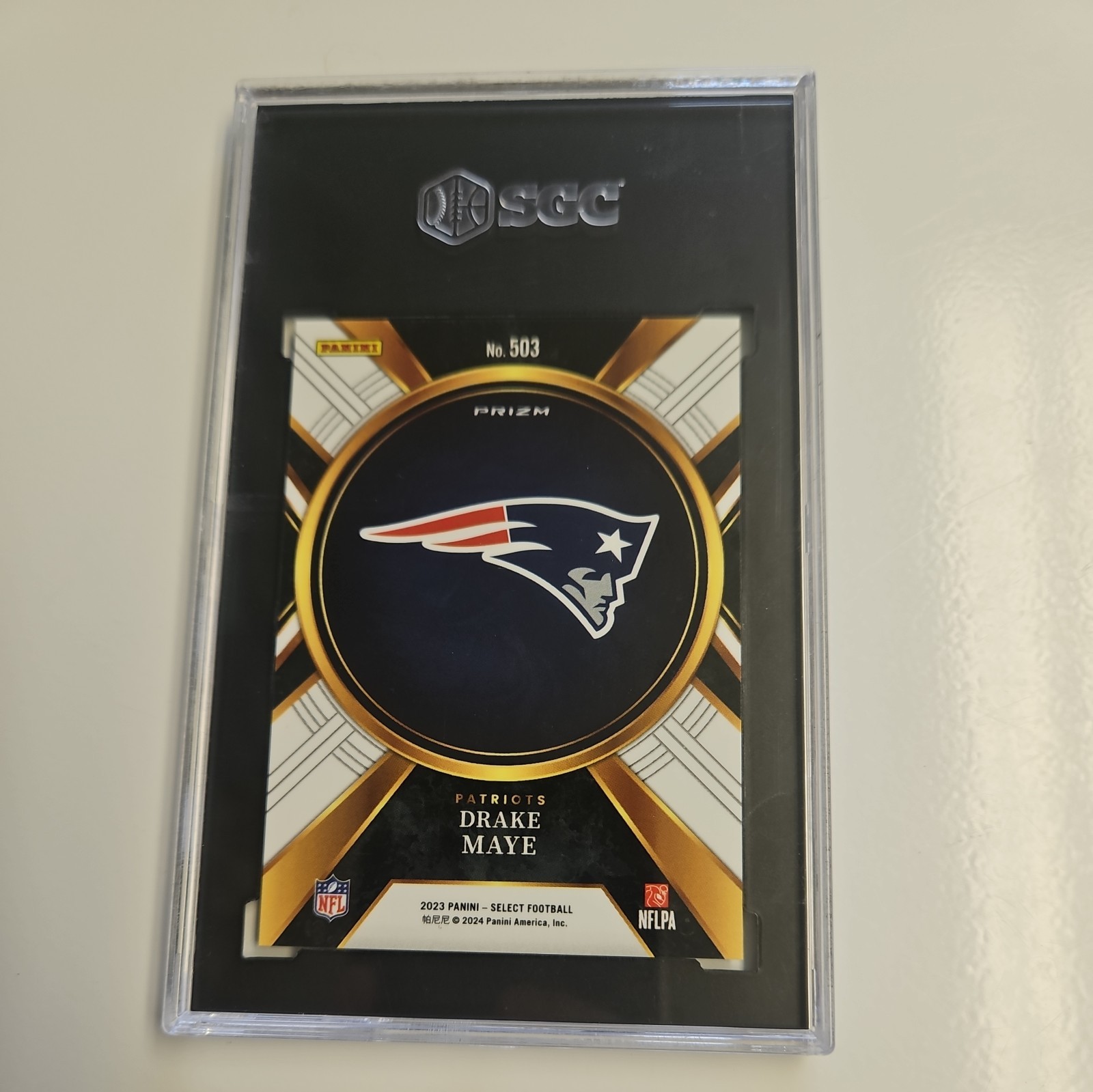 2023 Panini Select -Drake Maye 2024 XRC Prizm Drake Maye #503 (RC)