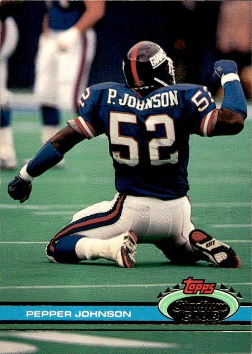Pepper Johnson 1991 Stadium Club #1 New York Giants