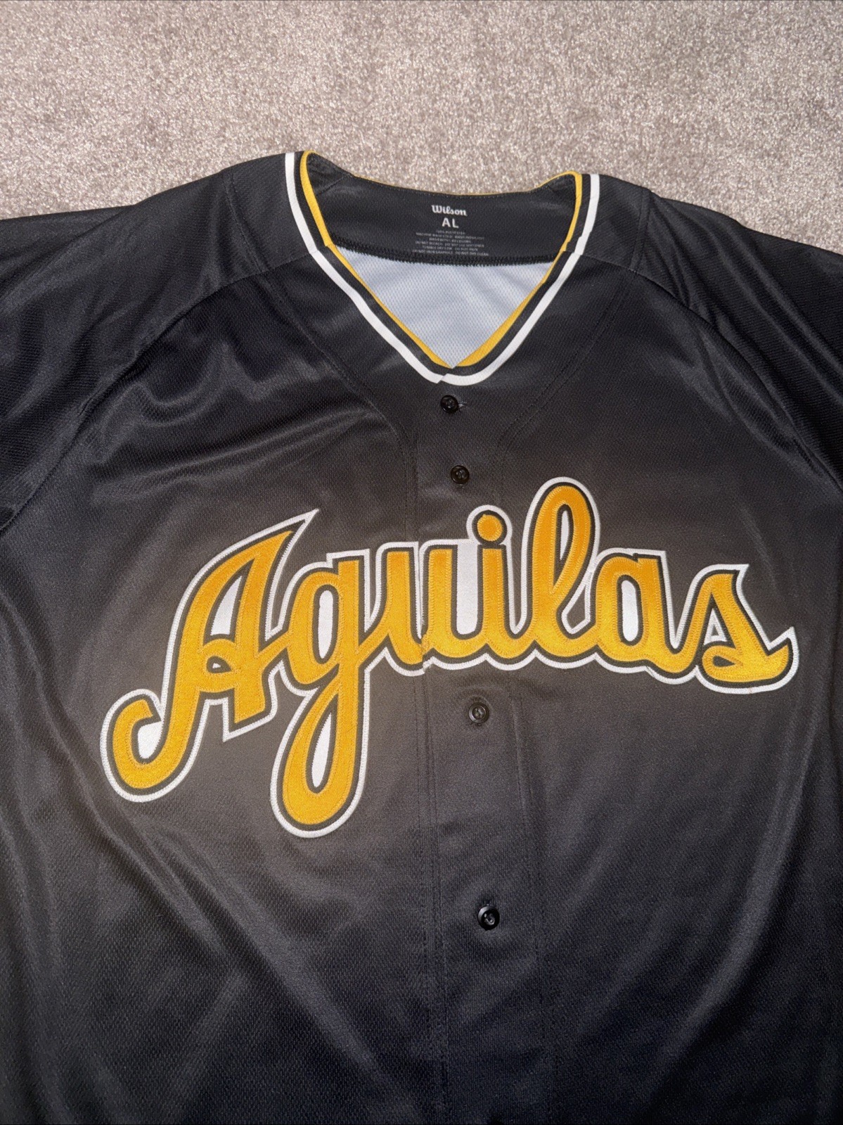 Authentic Wilson Águilas Cibaeñas Dominican Republic Adult Large Baseball Jersey