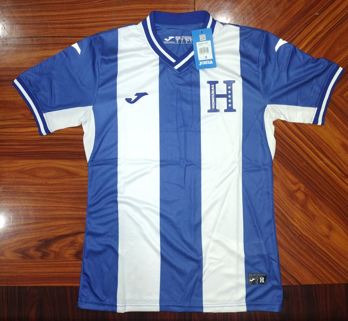 JOMA HONDURAS THIRD JERSEY 2024 WHITE/BLUE ALL SIZES AVAILABLE