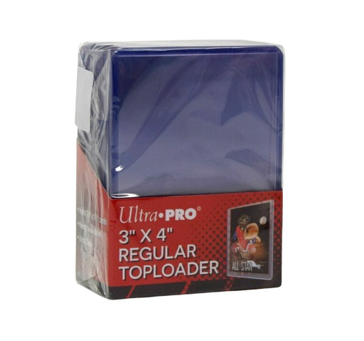 ULTRA PRO REGULAR 3X4 STANDARD TOP LOADER (40 PACKS – 25) TOPLOADER 1000 CT CASE
