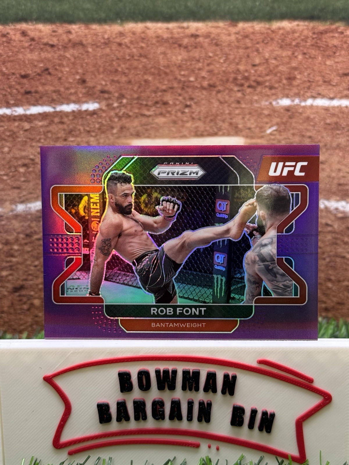 2022 Panini Prizm UFC Prizms Purple #20 Rob Font 35/149