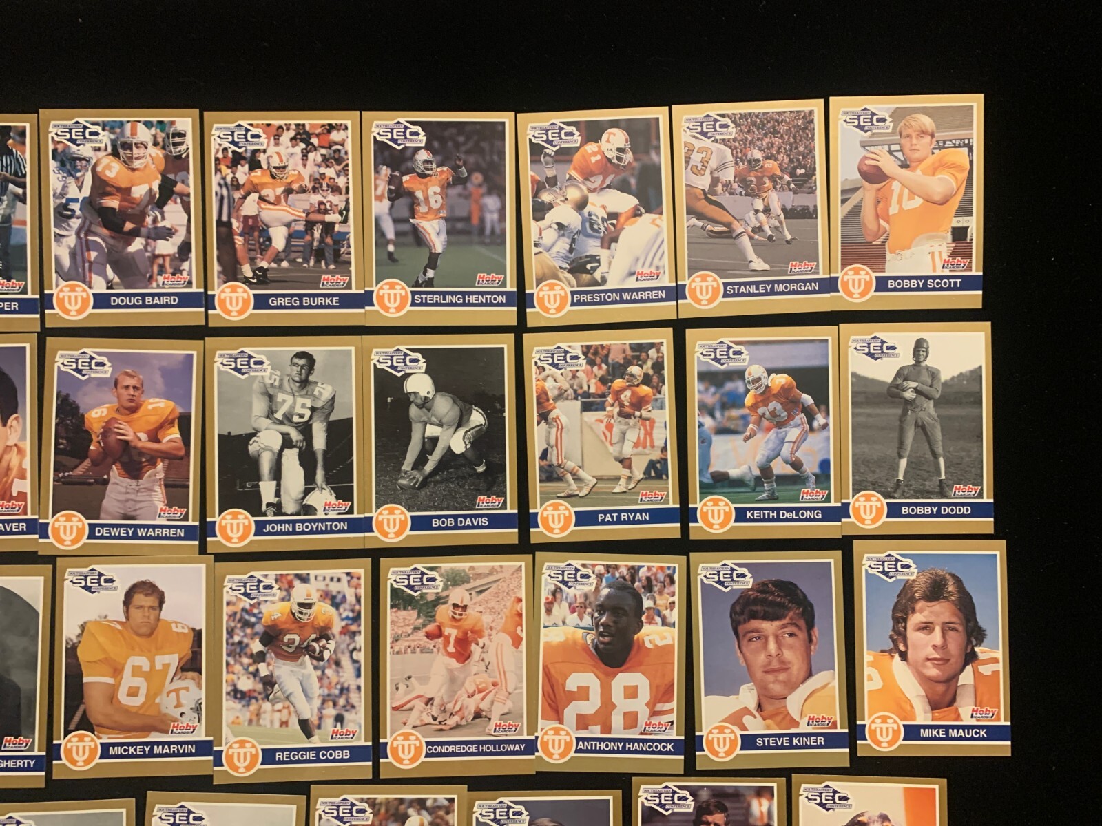 1991 Hoby Stars of SEC TENNESSEE VOLUNTEERS football singles – Choose from list