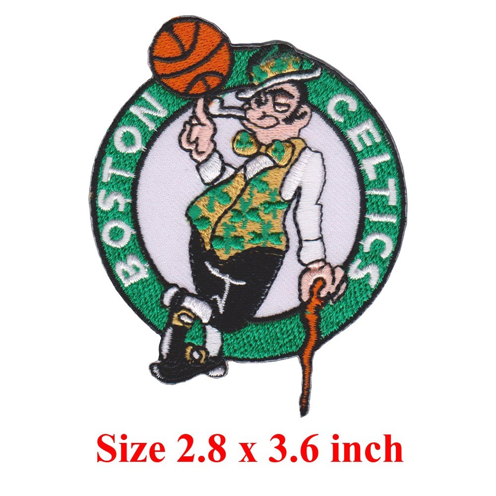 Wholesale Boston Celtics Basketball Logo Size 2.8 in x 3.6 in Sew Iron on Patch