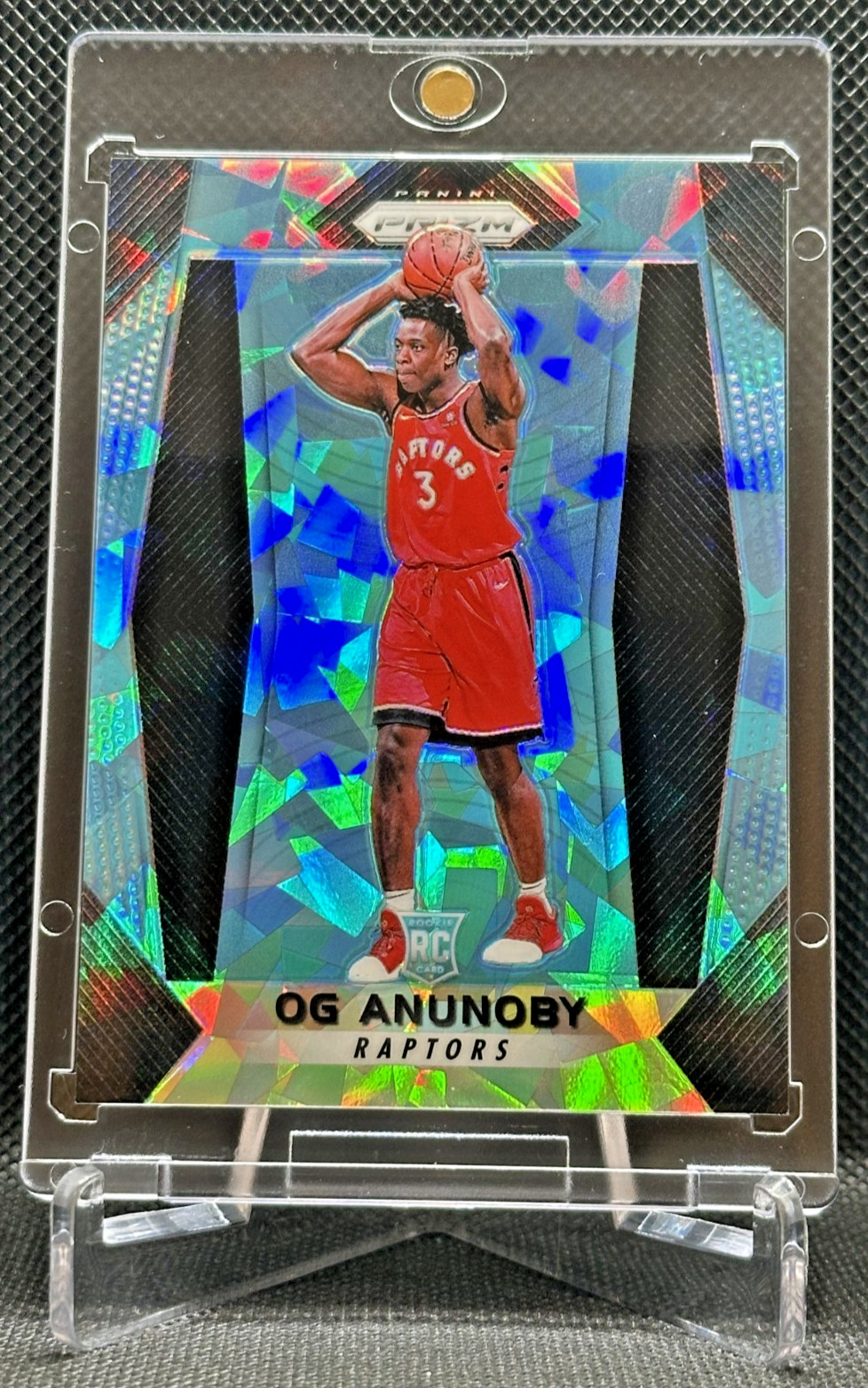 2017 Prizm #38 OG Anunoby RC BLUE ICE /99 RARE Raptors Rookie Card NY Knicks!