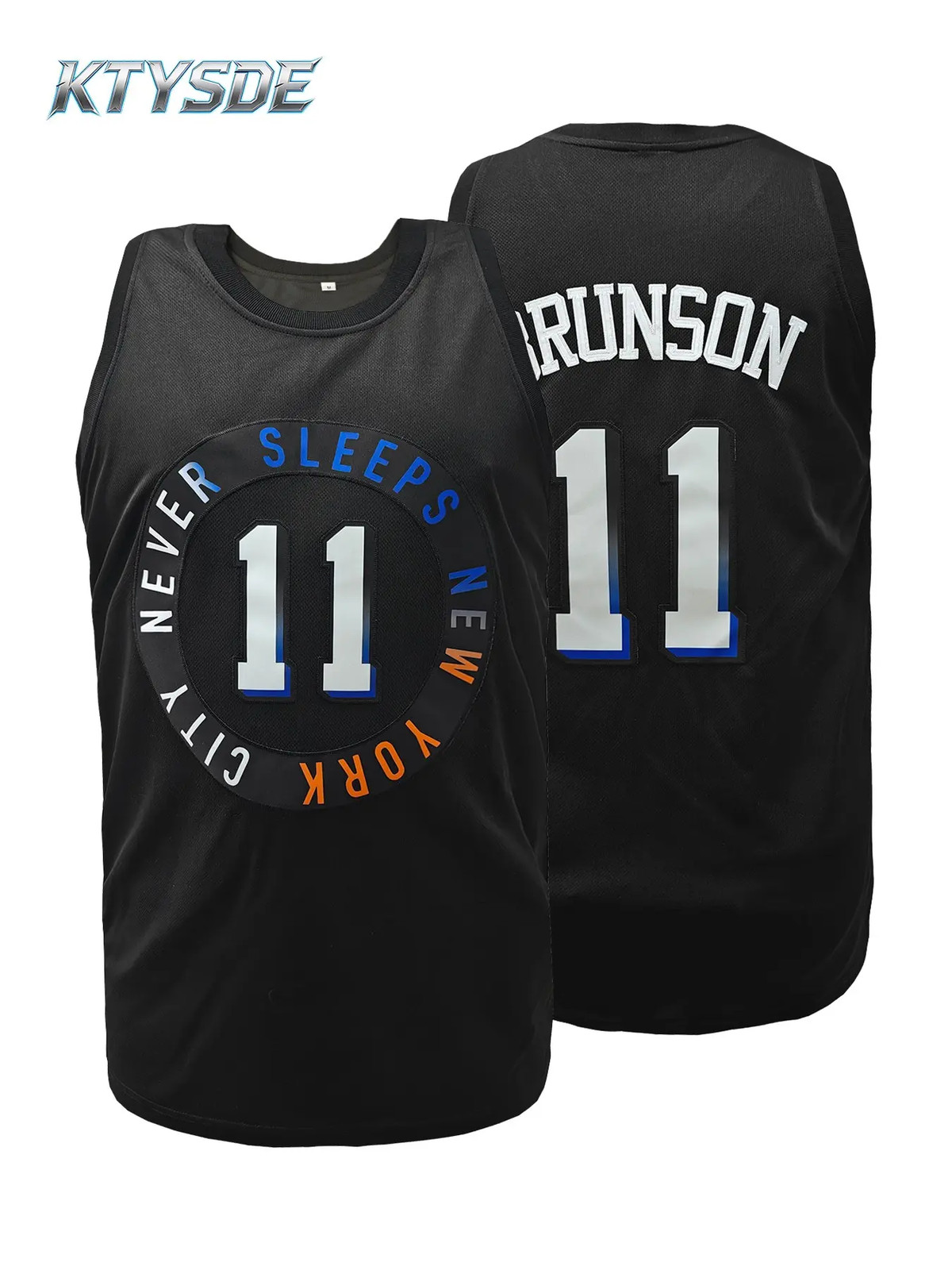 Men’s New York Embroidered Basketball Jersey Brunson 11 Stitched Breathable Spor
