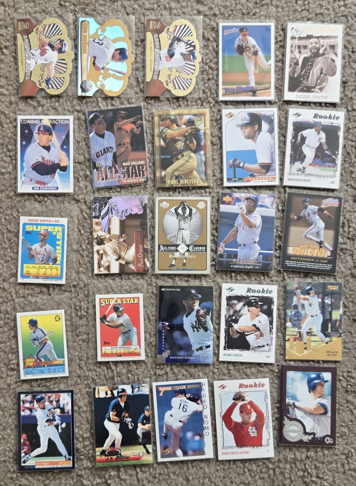 MLB, NFL, NBA 80’s & 90’s Card Lot – All Rookies, Inserts or Stars.
